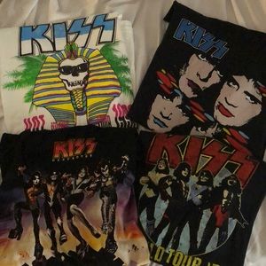 Men’s KISS graphic t-shirts. Set of 4 Size XXL